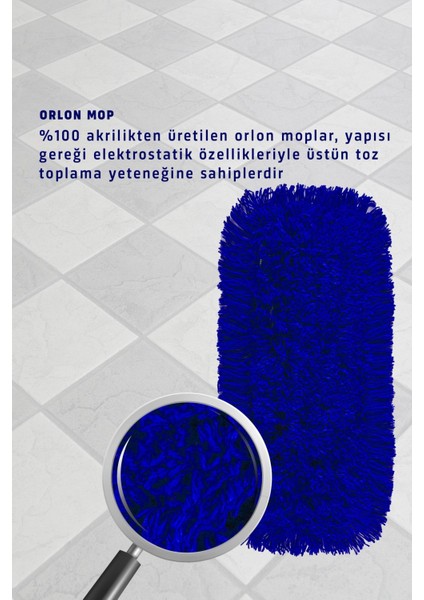 Yumuşak ve Dayanıklı Mikrofiber Mop, 80 cm Genişliğiyle Temizlik Kolaylığı Sağlar modelleri