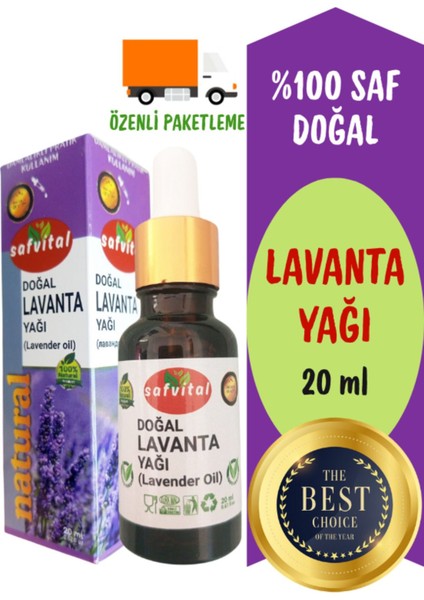 Saf Lavanta Uçucu Yağı 20ML - Ferahlık & Aromaterapi (Lavender Oıl) 20ML
