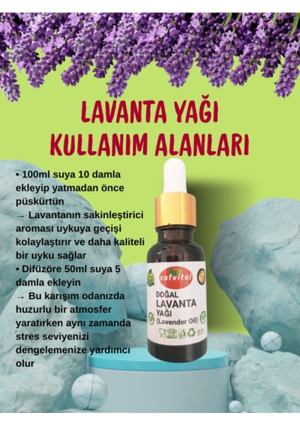 Saf Lavanta Uçucu Yağı 20ML - Ferahlık & Aromaterapi (Lavender Oıl) 20ML modelleri