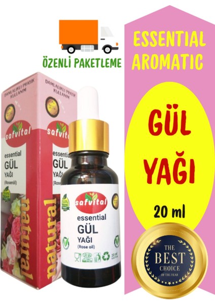 Gül Yağı Essentıal Aromatıc 20 ml - Rose Essentıal Aromatıc Oıl 20 ml