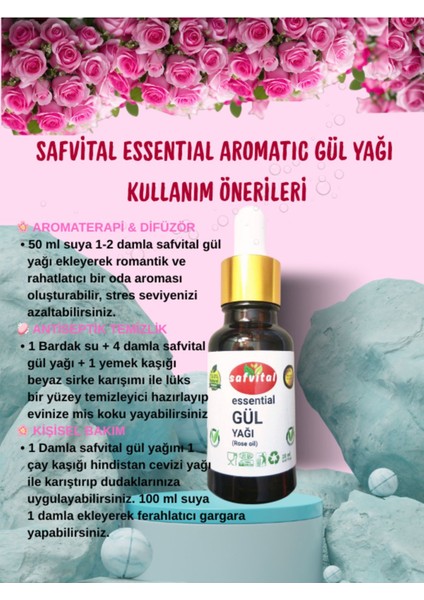 Gül Yağı Essentıal Aromatıc 20 ml - Rose Essentıal Aromatıc Oıl 20 ml fırsatları