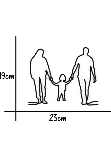 Aile Figürlü Anne - Baba - Küçük Kız Çocuk Siyah Dekor Biblo - Bioplastik fiyatları