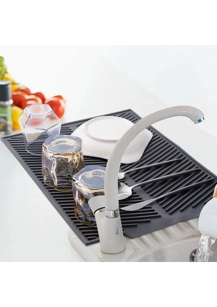 Büyük Bulaşık Kurutma Matı,silikon Bulaşık Kurutma Matı Çok Amaçlı Tezgah Üstü Mat (4172) modelleri