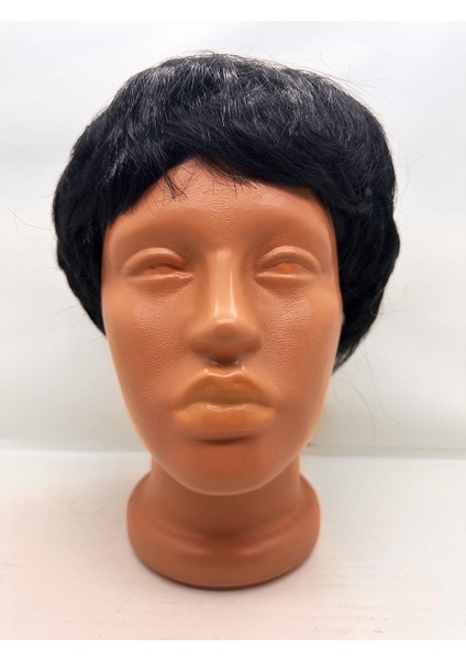 Siyah Renk Kısa Kesim Içi Astarlı Erkek Peruğu fiyatları