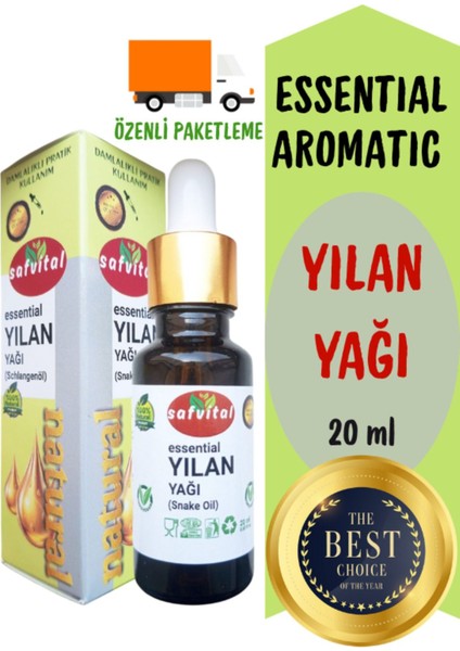 Yılan Yağı Essential Aromatic 20 ml - Saç Dökülmesine Yardımcı Bakım Formülü (Snake Oıl) (20ML)