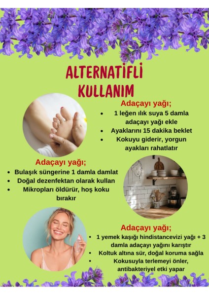 Saf Adaçayı Yağı 20ML - Cilt Arındırma & Rahatlatma Etkisi (Sage Oıl) 20ML indirimleri