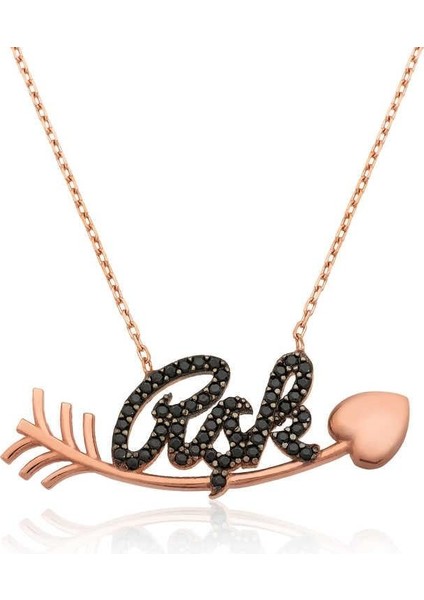 925 Ayar Gümüş Kalbe Giden Aşk Kadın Gümüş Kolye