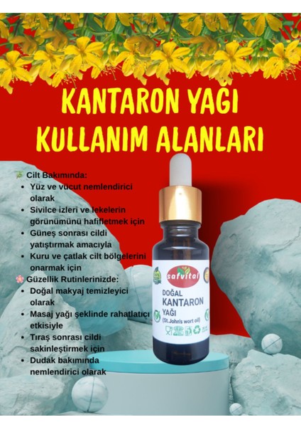 Saf Kantaron Yağı 20ML - Cilt Bakım ve Onarım (St. John's Wort Oil) 20ML modelleri