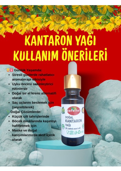 Saf Kantaron Yağı 20ML - Cilt Bakım ve Onarım (St. John's Wort Oil) 20ML fırsatları