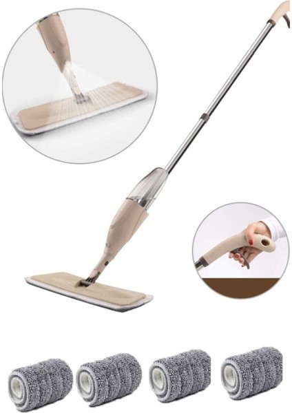 Pratik Sprey Mop Temizlik Seti 4 Bezli Yeni Nesil Kolay Kullanım fiyatları