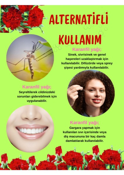 Doğal 20 ml Karanfil Yağı - Diş Bakımı, Cilt & Saç Bakımı - Masaj Yağı - (Clove Oil) 20ML indirimleri