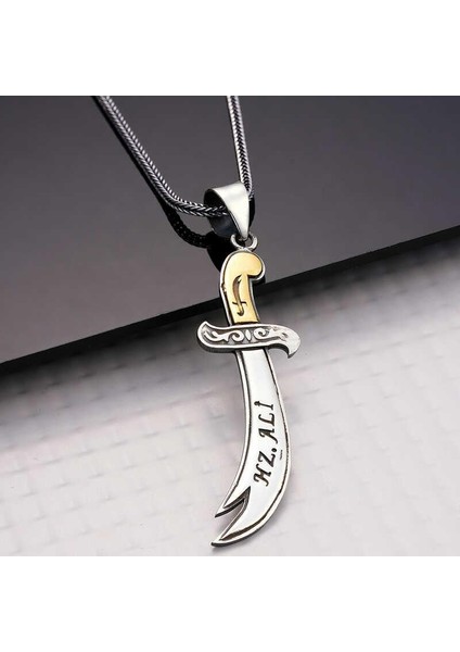 Gümüş Hz. Ali Zülfikar Kılıcı Kolye modelleri