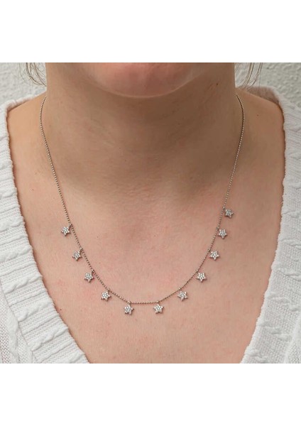 Gümüş Yıldız Şans Kadın Kolye fırsatları