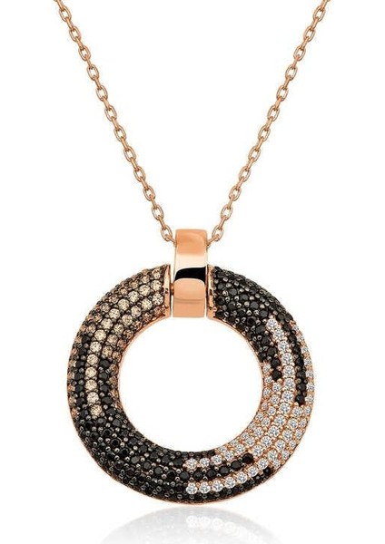 925 Ayar ​gümüş Rose Halka Kadın Gümüş Kolye fiyatları