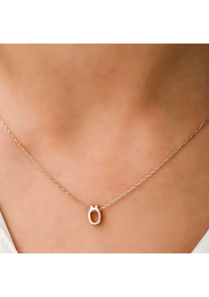 925 Ayar Gümüş Rose 3 Boyutlu Ö Harf Kadın Gümüş Kolye fiyatları