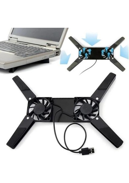 Katlanabilir Laptop Soğutucu 2 Fanlı modelleri