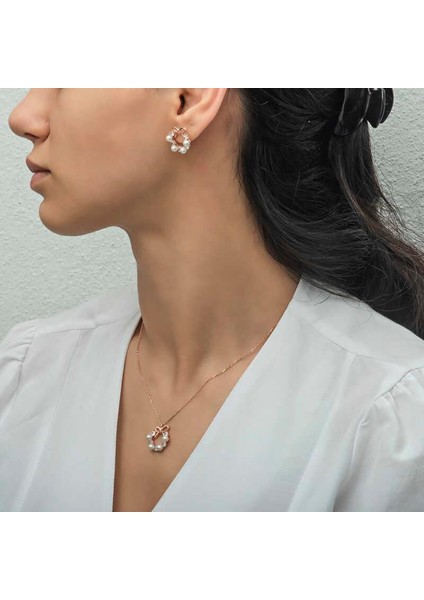 925 Ayar Gümüş Inci Kurdele Kadın Set modelleri