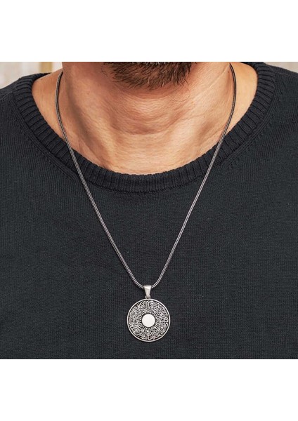 Gümüş Inşirah Suresi Erkek Kolye indirimleri