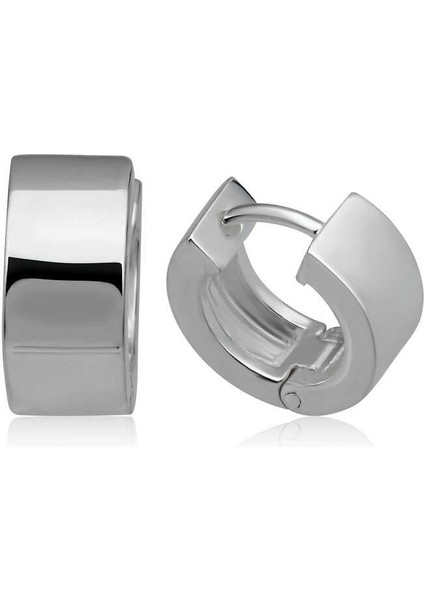 Gümüş Halka Erkek Küpe