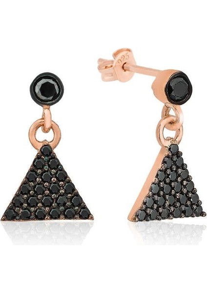 Gümüş Üçgen Küpe