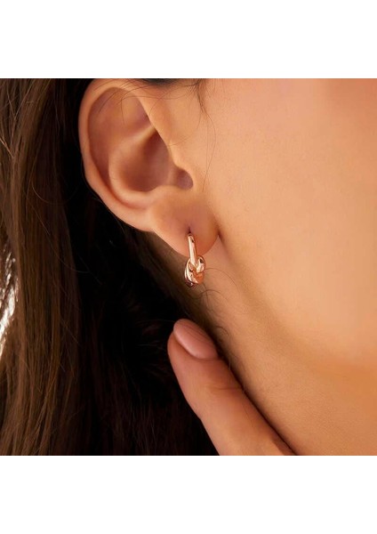 Gümüş Rose Düğüm Kadın Küpe fiyatları