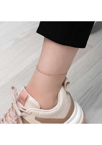 925 Ayar Gümüş Rose Kalemli Halhal fiyatları