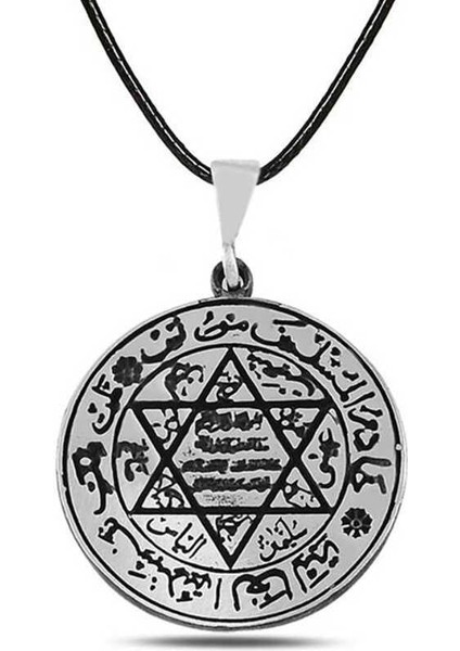 Gümüş Süleyman Mührü Kolye modelleri