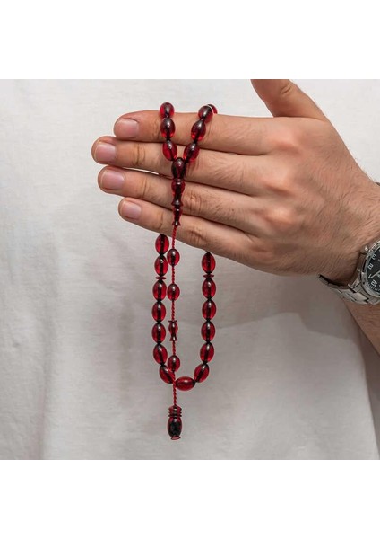 Sıkma Kehribar Tesbih