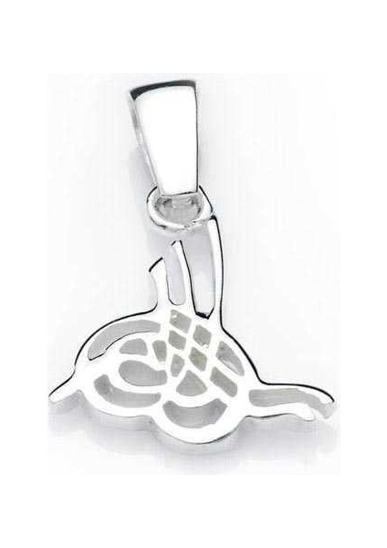 925 Ayar Gümüş Tuğralı Gümüş Kolye