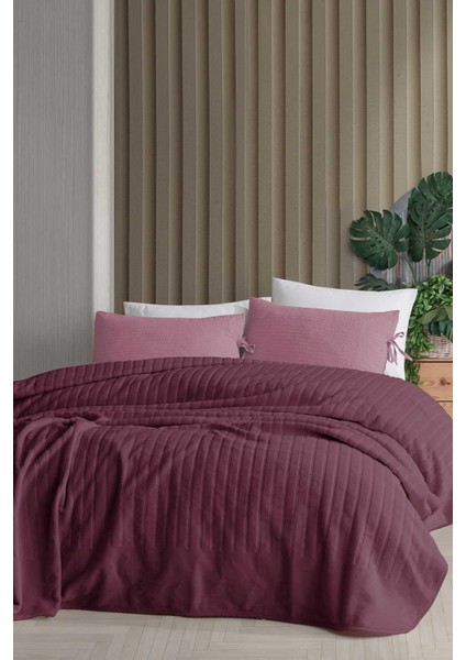 Embos Battaniye Luna Mürdüm Çift Kişilik