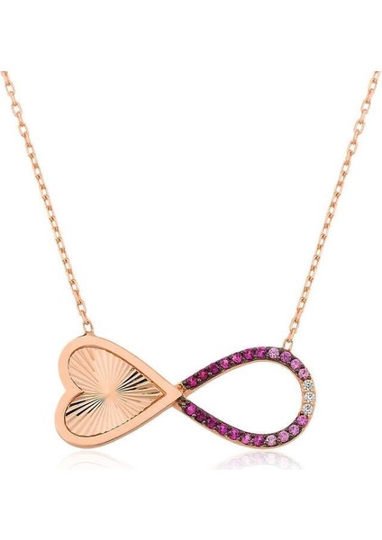 925 Ayar Gümüş Sonsuz Kalp Kadın Gümüş Kolye