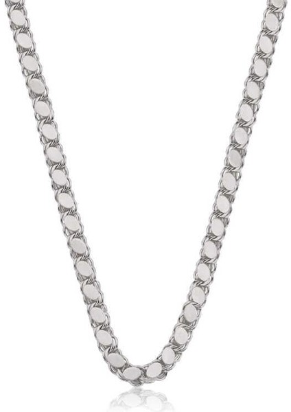 925 Ayar Gümüş Pullu Arpa Zincir