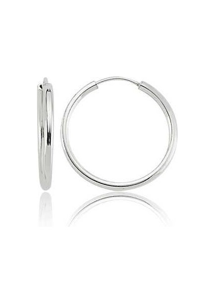 925 Ayar Gümüş Küçük Boy Halka Küpe