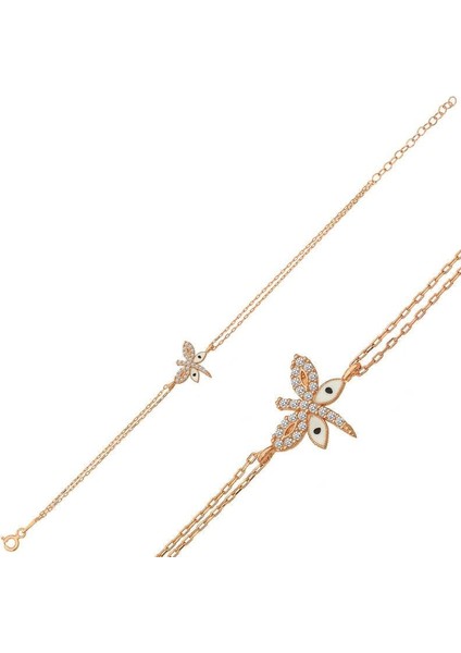 ​925 Ayar Gümüş Rose Yusufçuk Kadın Bileklik fiyatları