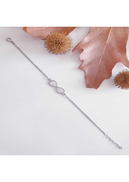 925 Ayar Gümüş Sonsuzluk Kadın Bileklik