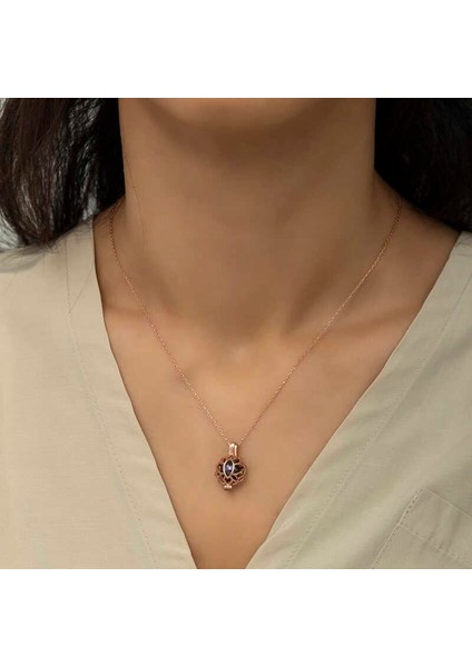 925 Ayar Gümüş Kafesli Lotus Bayan Gümüş Kolye fiyatları