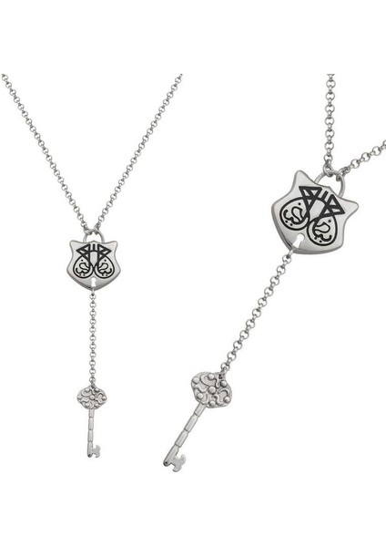 925 Ayar Gümüş Ya Fettah Yazılı Kadın Gümüş Kolye