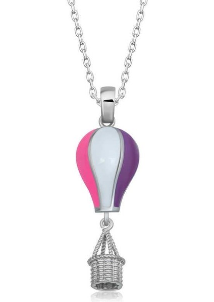 925 Ayar Gümüş Kapadokya Balon Kadın Gümüş Kolye