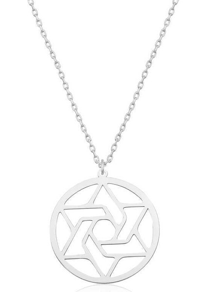 925 Ayar Gümüş Çember Kadın Gümüş Kolye