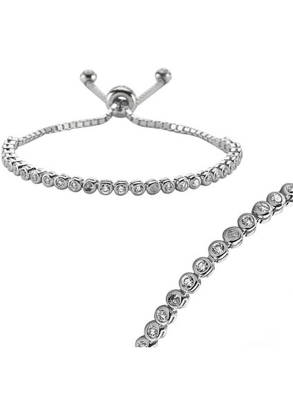 925 Ayar Gümüş Su Yolu Asansör Bileklik