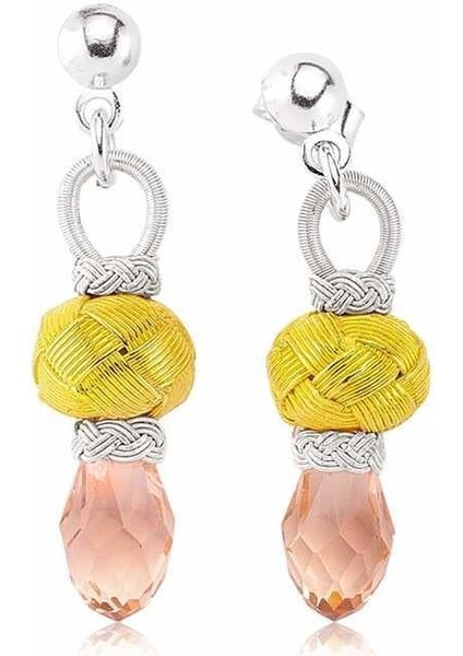 ​gümüş Pembe Taşlı Kazaz Kadın Küpe fiyatları