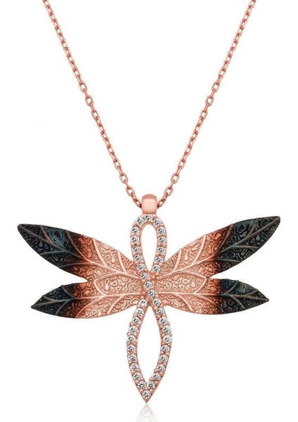 925 Ayar Gümüş Yusufçuk Kadın Gümüş Kolye