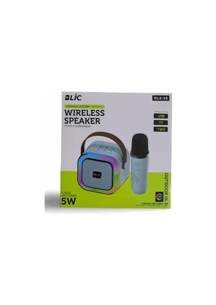 Bls-55 Karaoke Mikrofonlu Bluetooth Hoparlör fiyatları