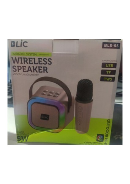 Bls-55 Karaoke Mikrofonlu Bluetooth Hoparlör modelleri