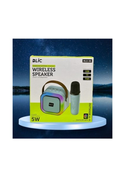Bls-55 Karaoke Mikrofonlu Bluetooth Hoparlör
