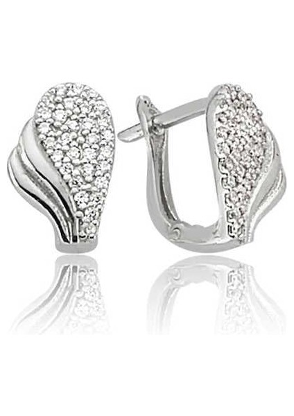 925 Ayar Gümüş Yaprak Desenli Küpe fiyatları