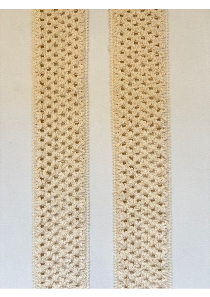 Ham Pamuk Örgü Lastik Örme Şerit