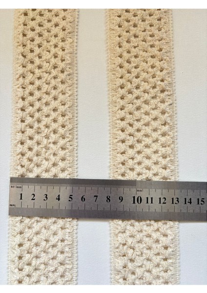 Ham Pamuk Örgü Lastik Örme Şerit modelleri