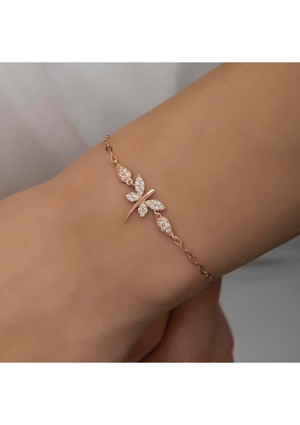 ​925 Ayar Gümüş Rose Yusufçuk Kadın Bileklik fiyatları