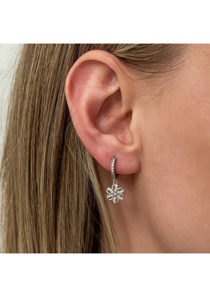 ​gümüş Sallantılı Çiçek Kadın Küpe fiyatları